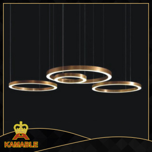 Modern Stainless Steel Ring Customized LED Pendant Lamp (KAF6050)