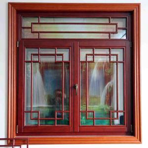 New Design Double Glazing Aluminum Wood Compand Window