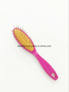 Metal Pin Mini Plastic Hair Brush